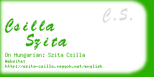 csilla szita business card